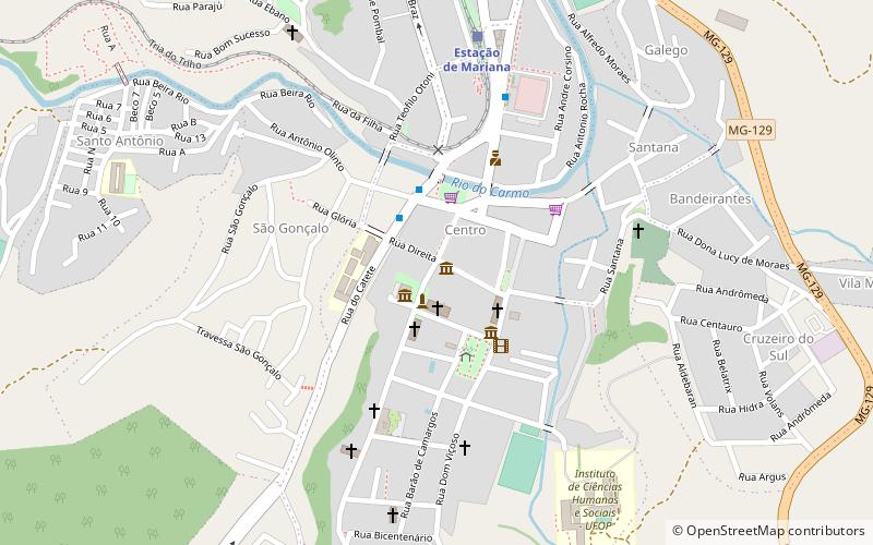 rua direita mariana location map