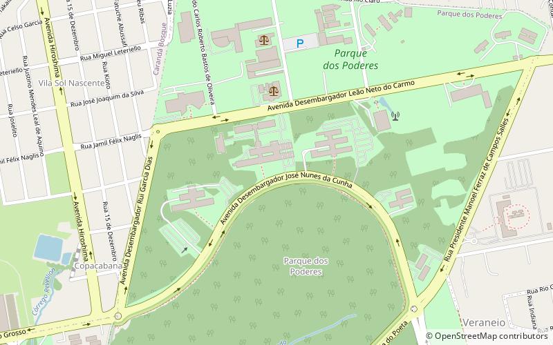 parque dos poderes campo grande location map