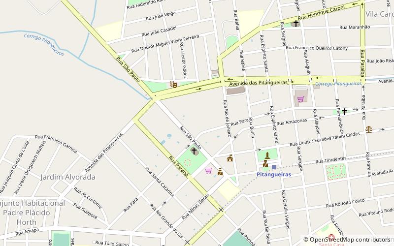 Pitangueiras location map