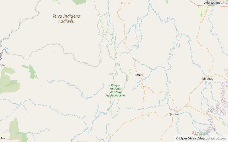 Serra da Bodoquena location map