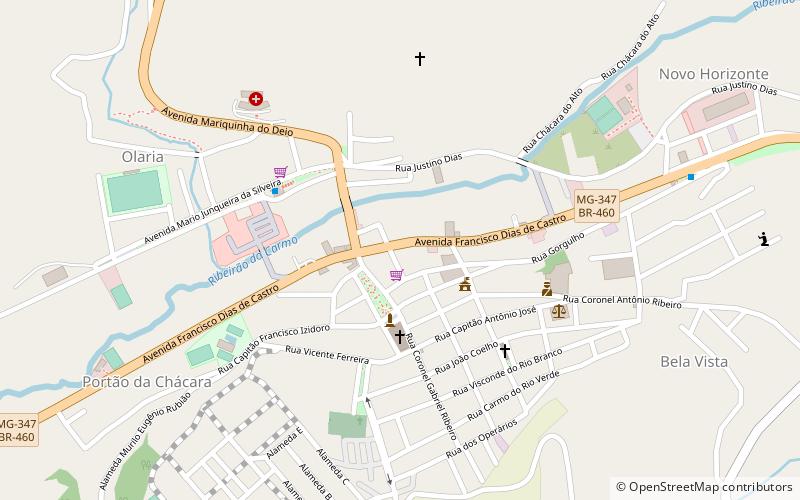 carmo de minas location map