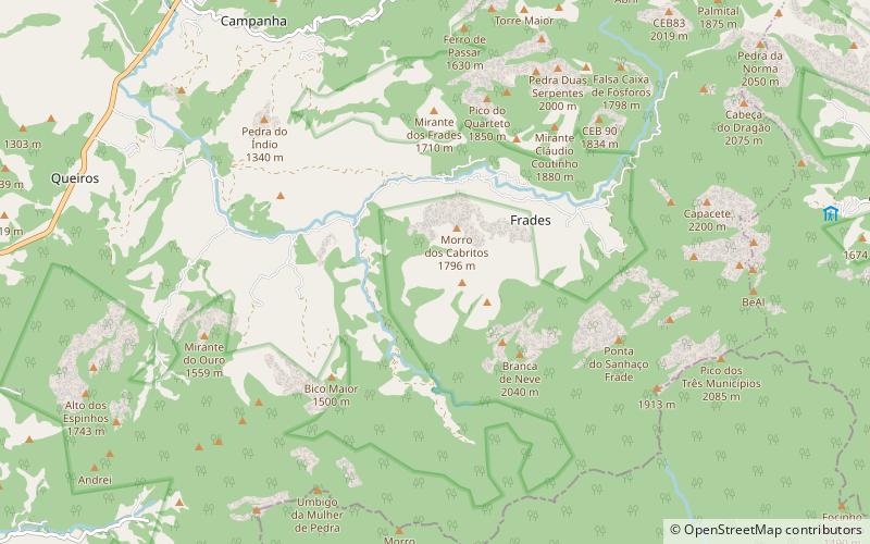 bacia dos frades environmental protection area parque estadual dos tres picos location map