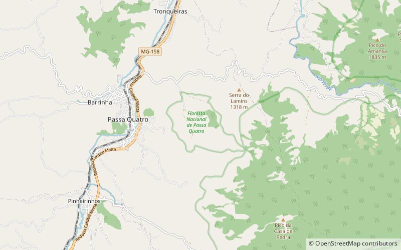 Passa Quatro National Forest location map