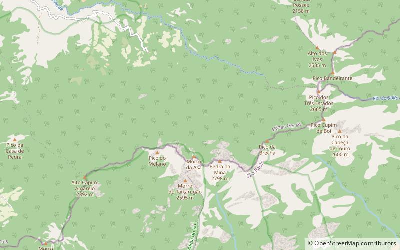 Mantiqueira Mountains location map