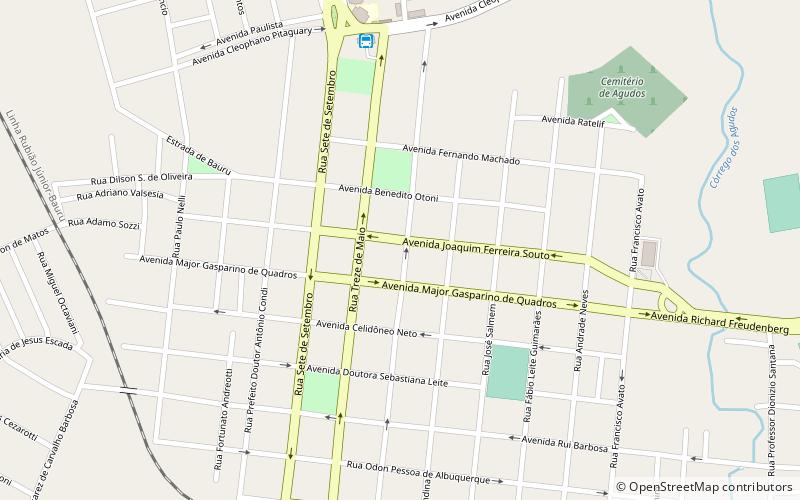 Agudos location map