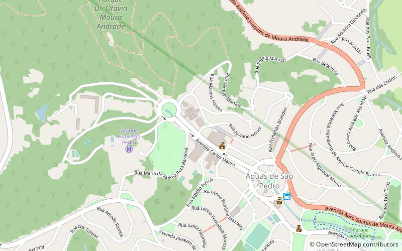 fontanario municipal aguas de sao pedro location map