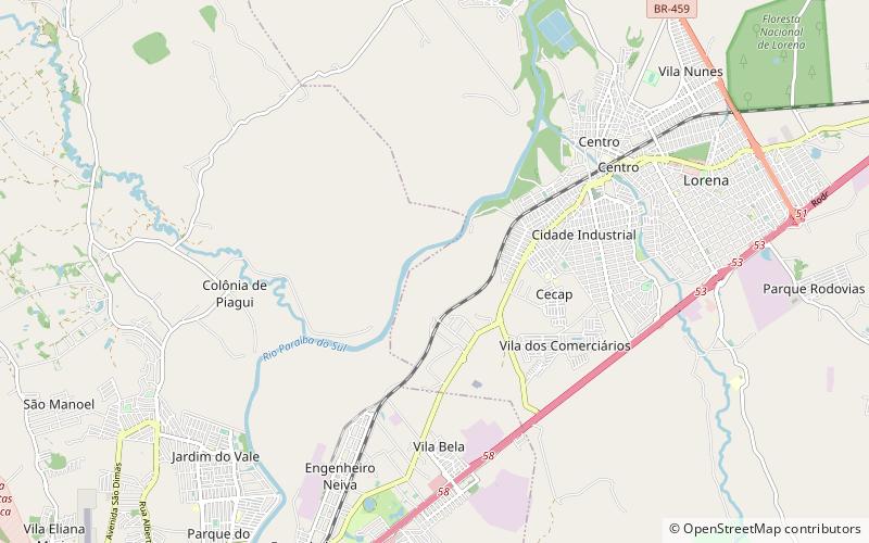 Valle del Paraíba location map