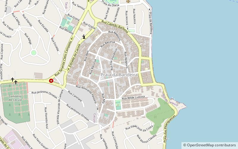 praia da bandeira rio de janeiro location map