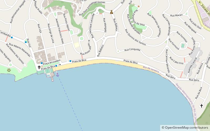 praia da bica rio de janeiro location map