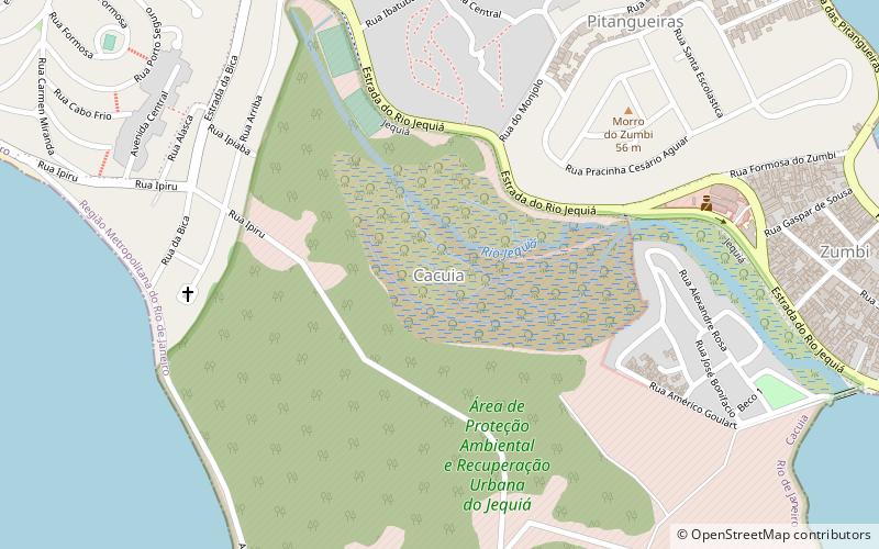cacuia rio de janeiro location map