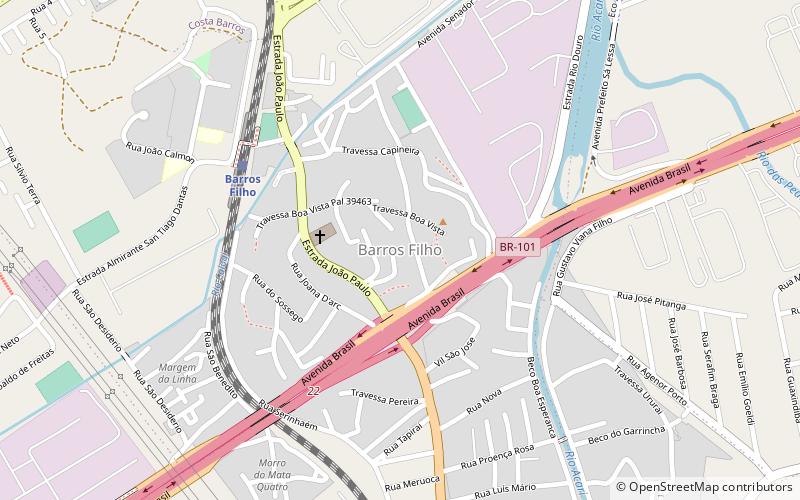 barros filho duque de caxias location map