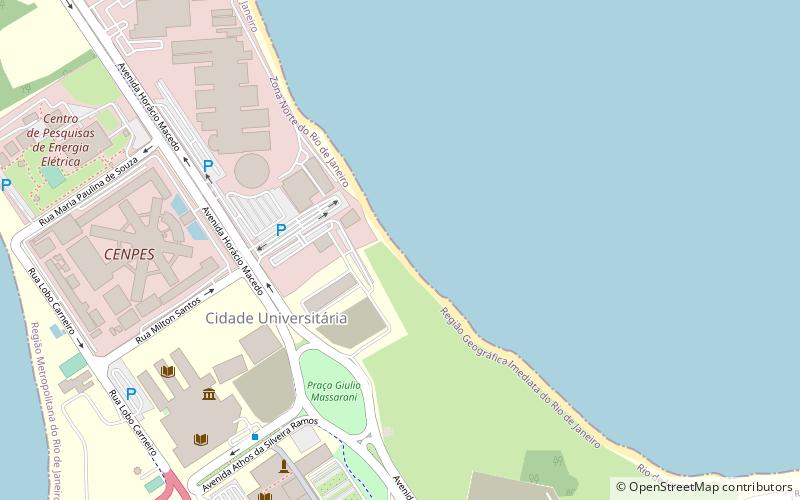 Université fédérale de Rio de Janeiro location map