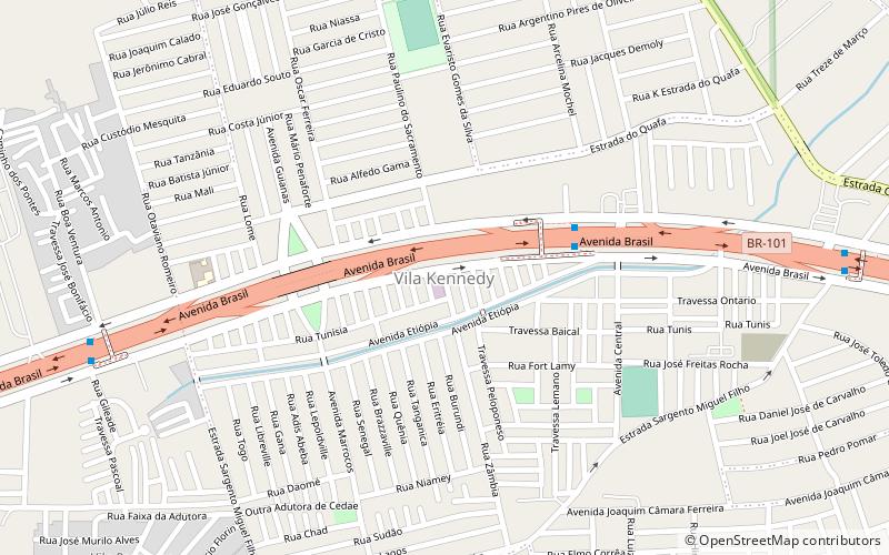 Vila Kennedy location map