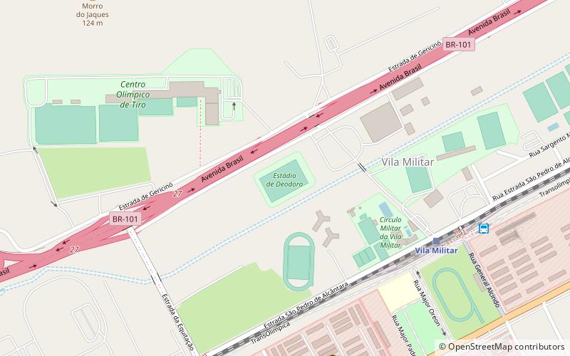 Estadio de Deodoro location map