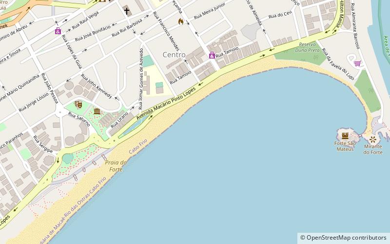 Praia do forte location map