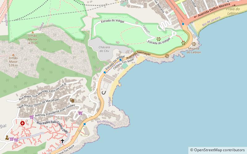 Vidigal location map