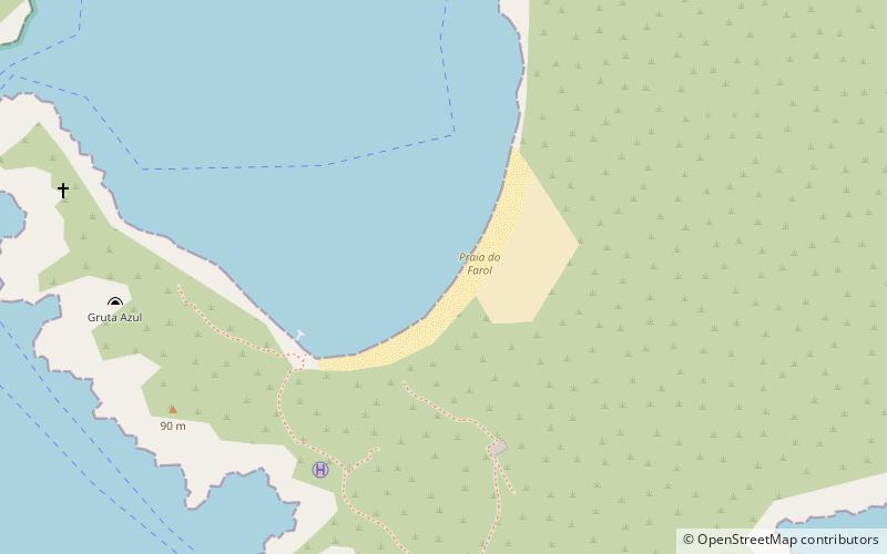 praia do farol arraial do cabo location map