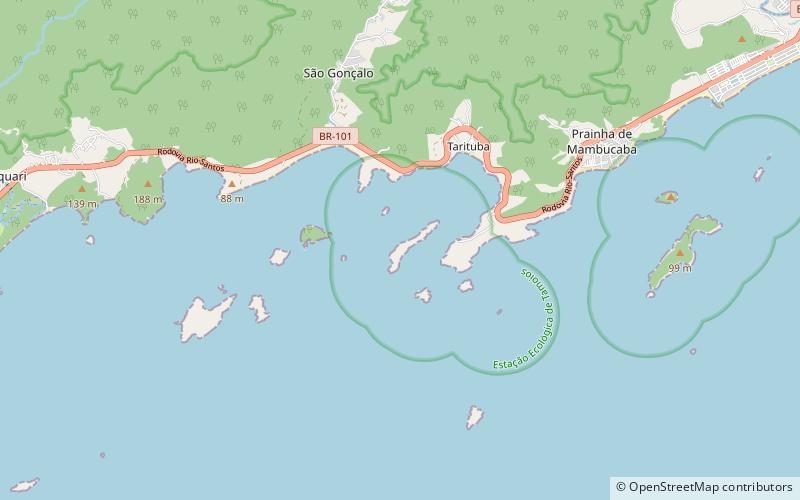 ilha comprida tamoios ecological station location map