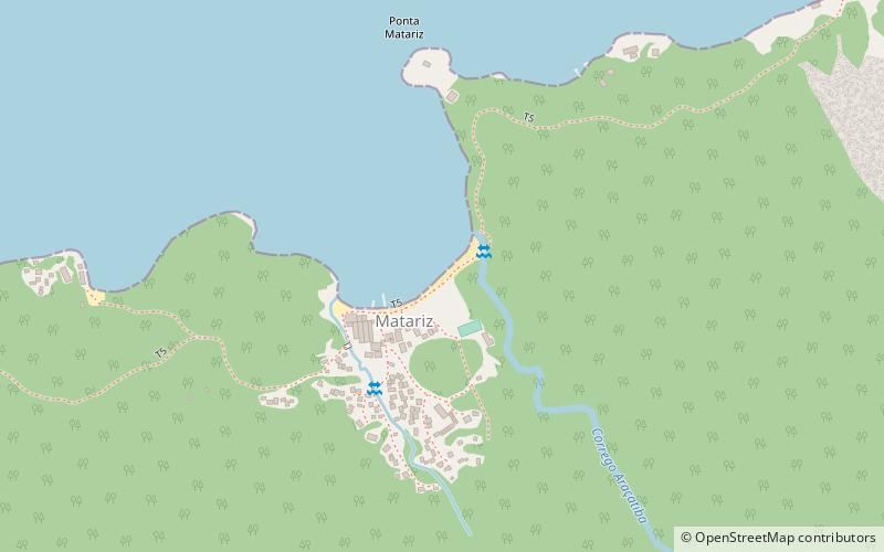 praia de matariz ilha grande location map