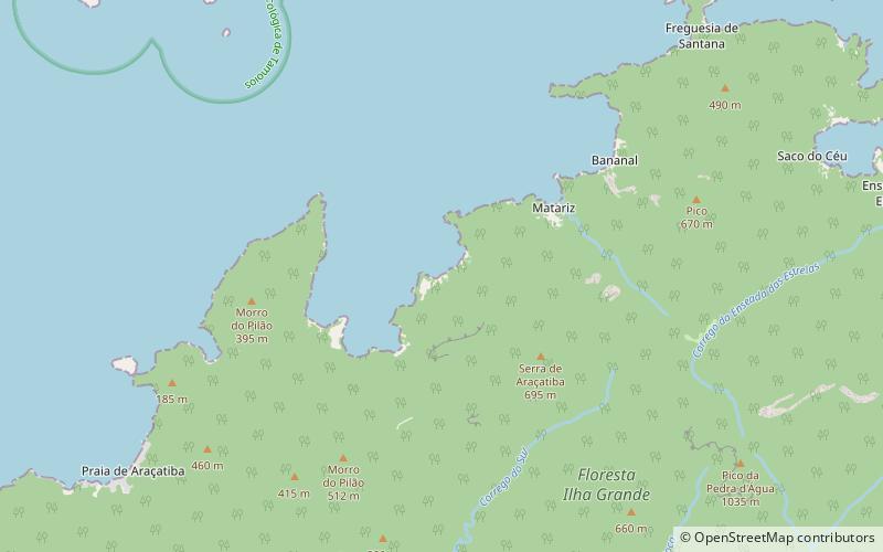praia de passaterra ilha grande location map