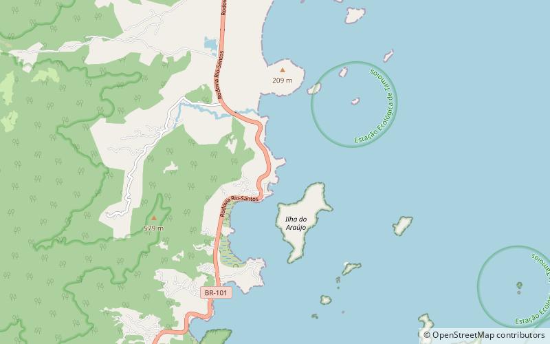 prainha paraty location map