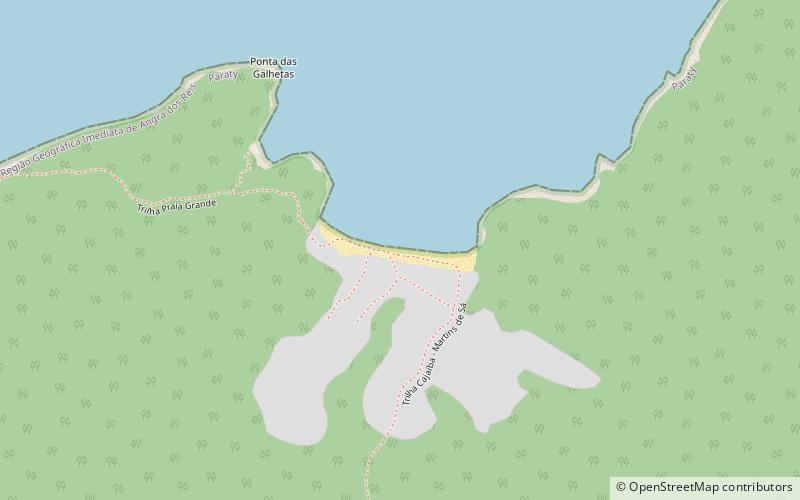 praia pequena cairucu environmental protection area location map