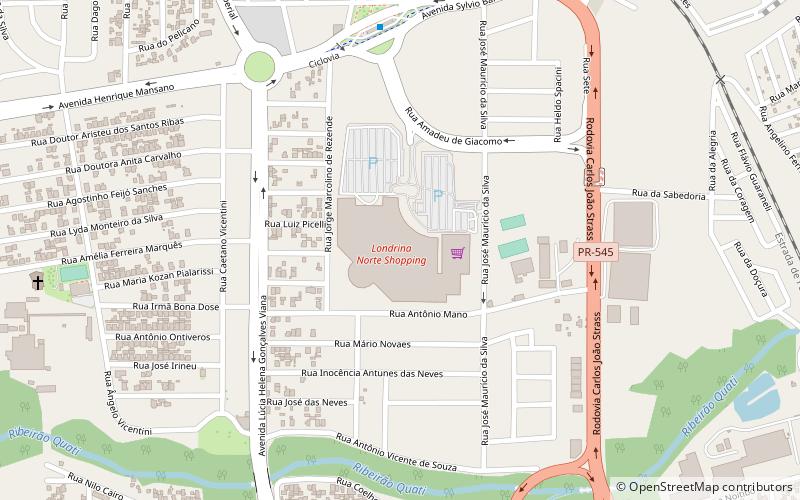 londrina norte shopping location map