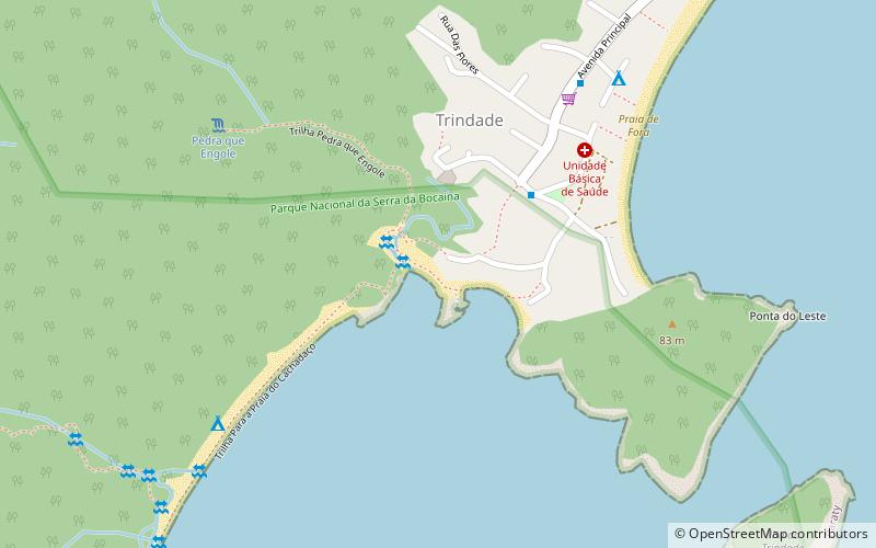 praia do meio paraty location map