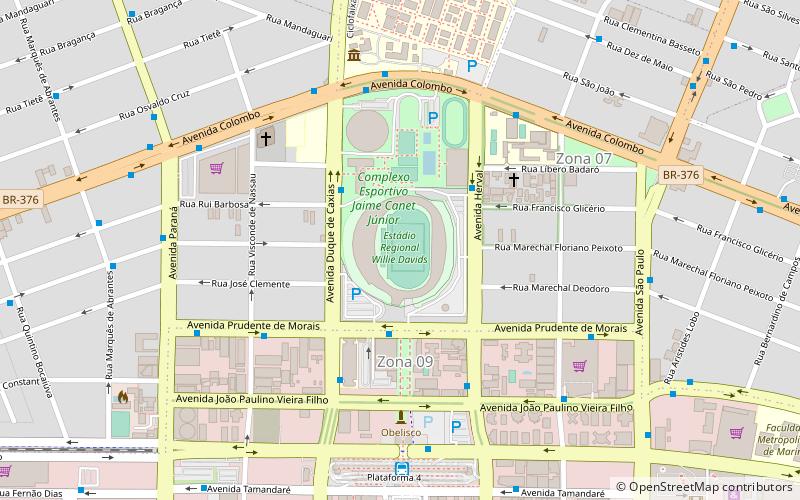 Estadio Regional Willie Davids location map