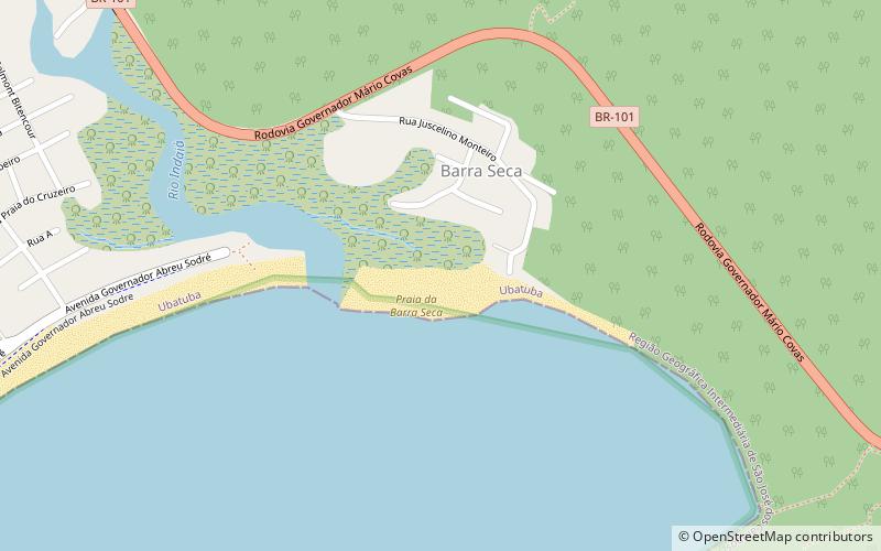 praia barra seca ubatuba location map