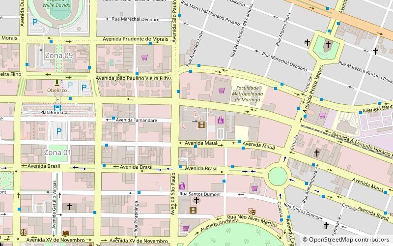 Shopping Avenida Center location map