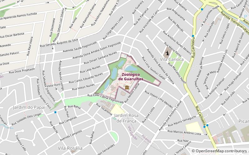 zoologico municipal guarulhos location map