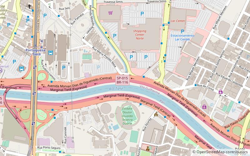 Marginal Tietê location map