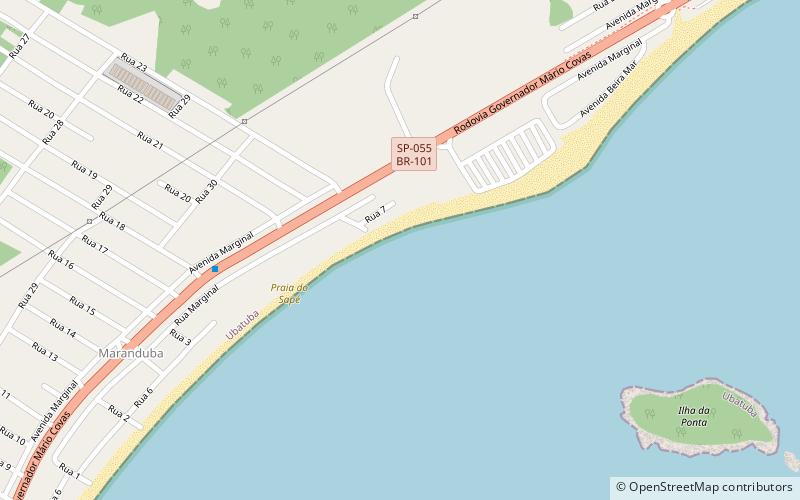 praia do sape ubatuba location map