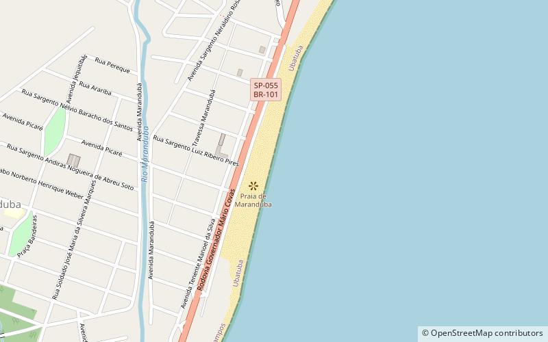 praia do maranduba ubatuba location map