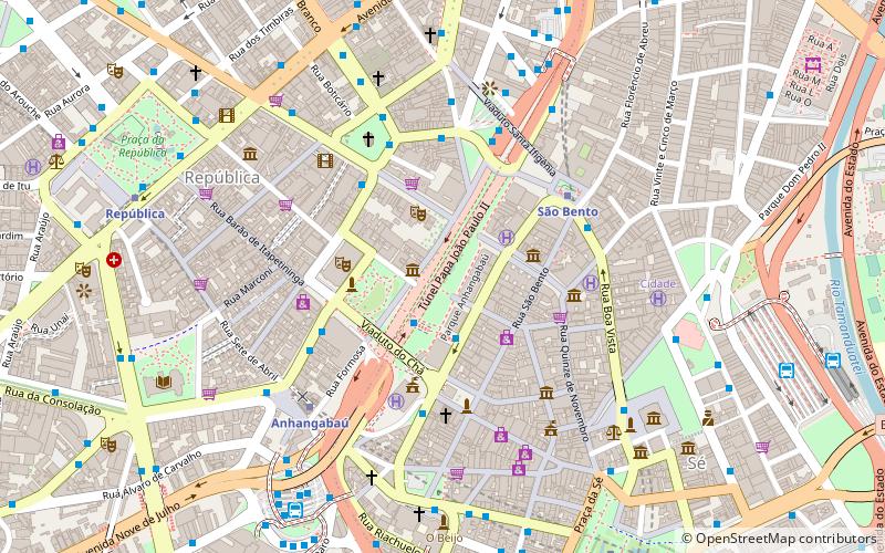 Vale do Anhangabaú location map