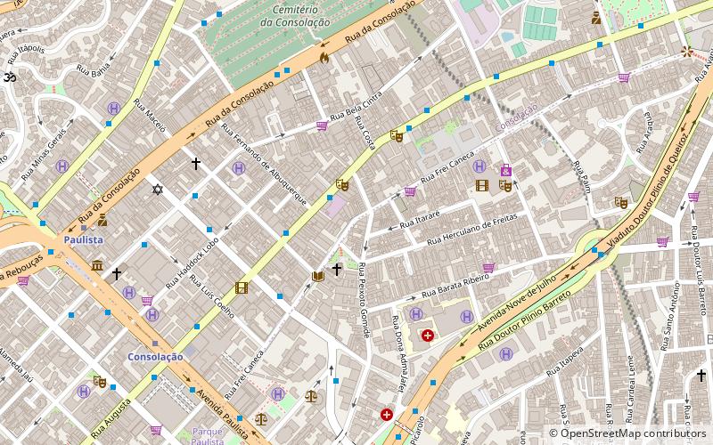 Frei Caneca Street location map