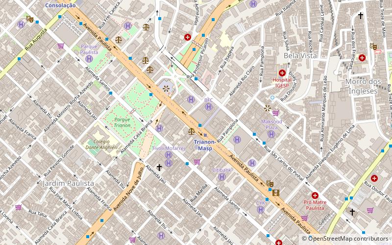 Brigadeiro Faria Lima Avenue location map