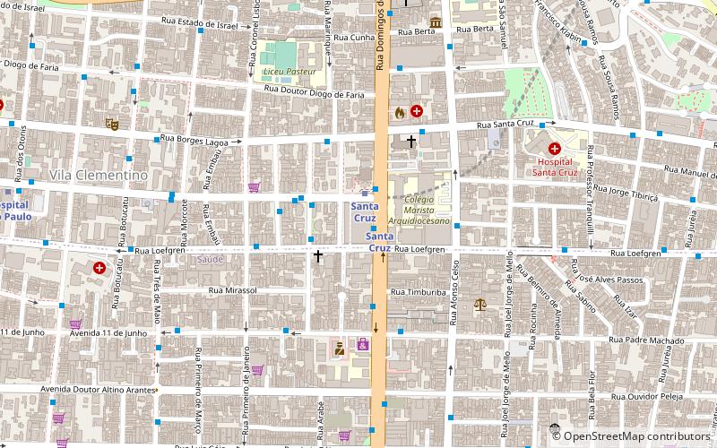 Shopping Metrô Santa Cruz location map