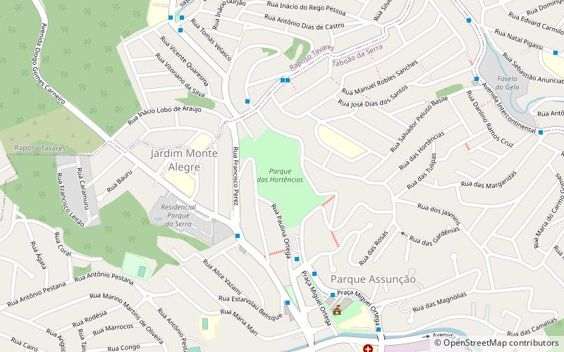 parque das hortencias osasco location map