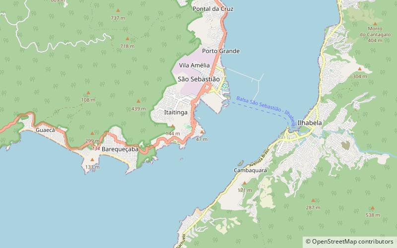baia do araca sao sebastiao location map