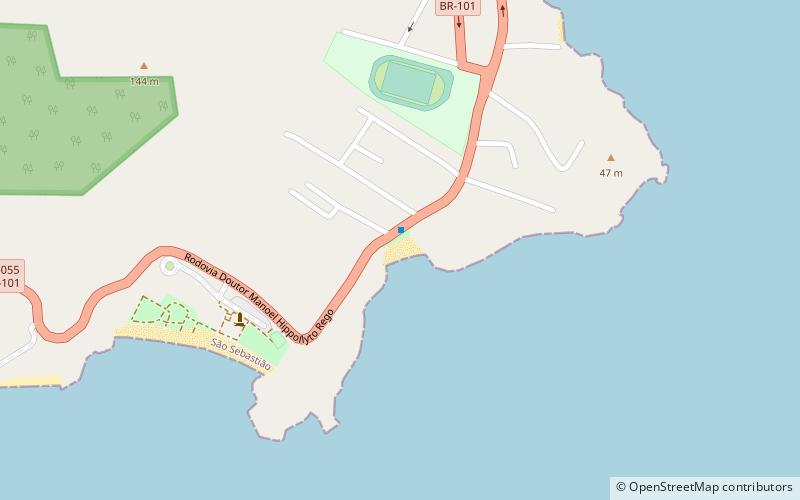 praia preta sao sebastiao location map
