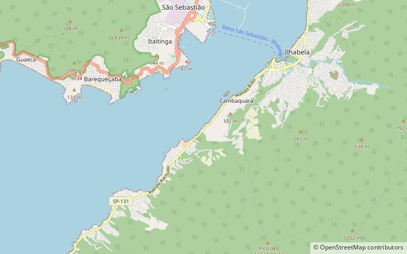 praia do oscar ilhabela location map