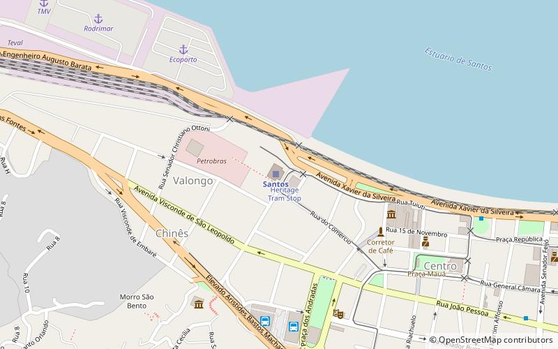 tourist tram santos location map