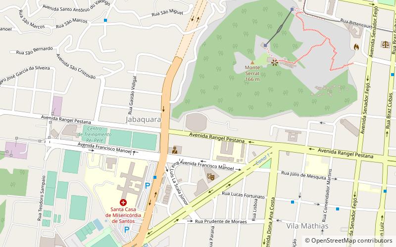 arena santos location map