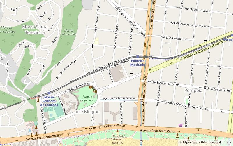 kosciol wszystkich swietych santos location map