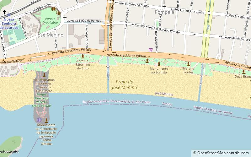 Praia do José Menino location map