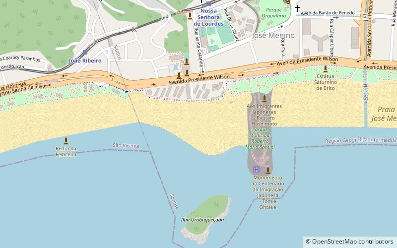 Praia do José Menino location map