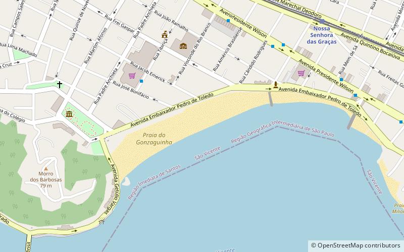 Praia do Gonzaguinha location map