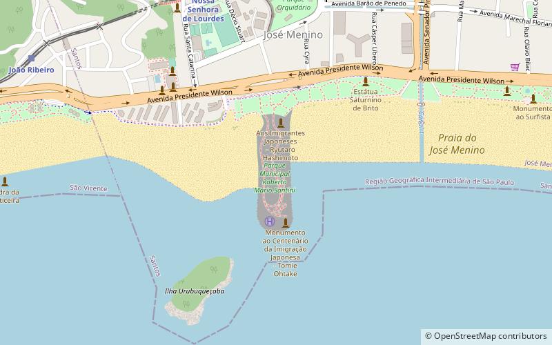 parque municipal roberto mario santini santos location map